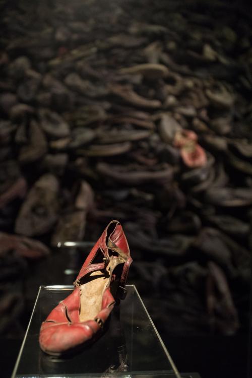 Zapato de prisionero en Auschwitz