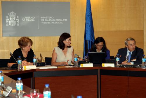 La ministra Carmen Montón en la reunión con las CCAA.