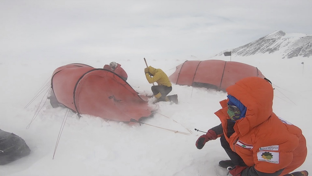 En la expedición al Monte Vinson.