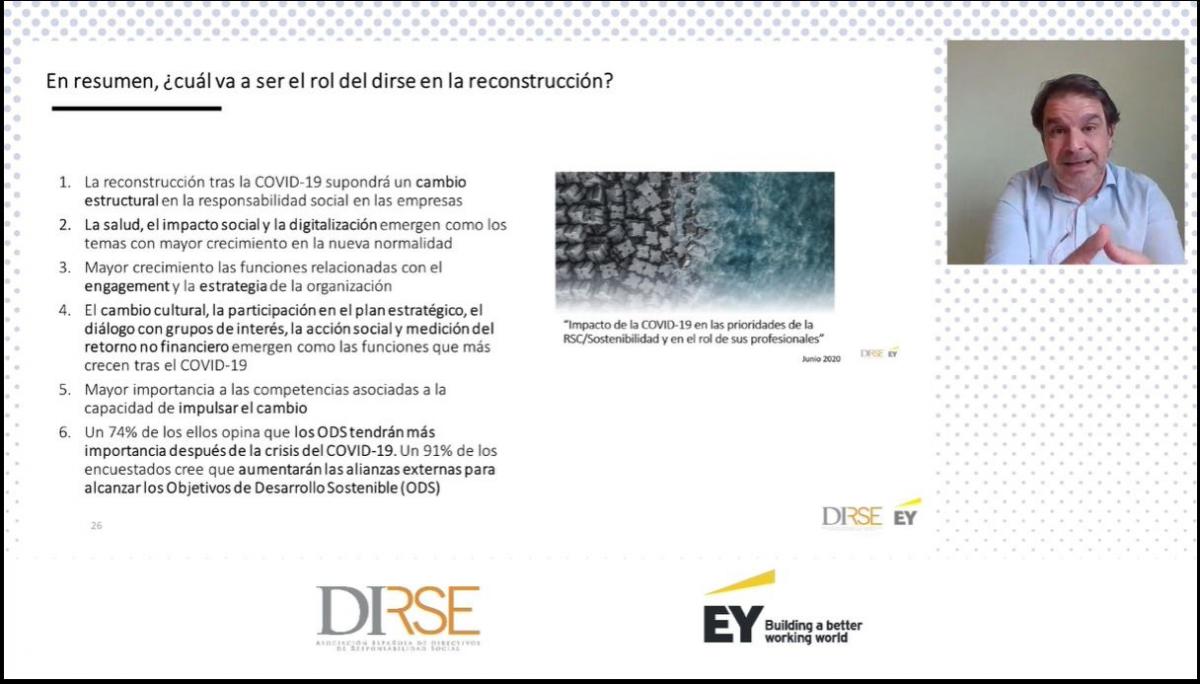 Alberto Castilla, de EY, durante la presentación del estudio.