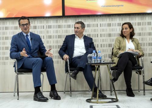 Fernando Riaño, Antoni Ballabriga y Teresa Solana.