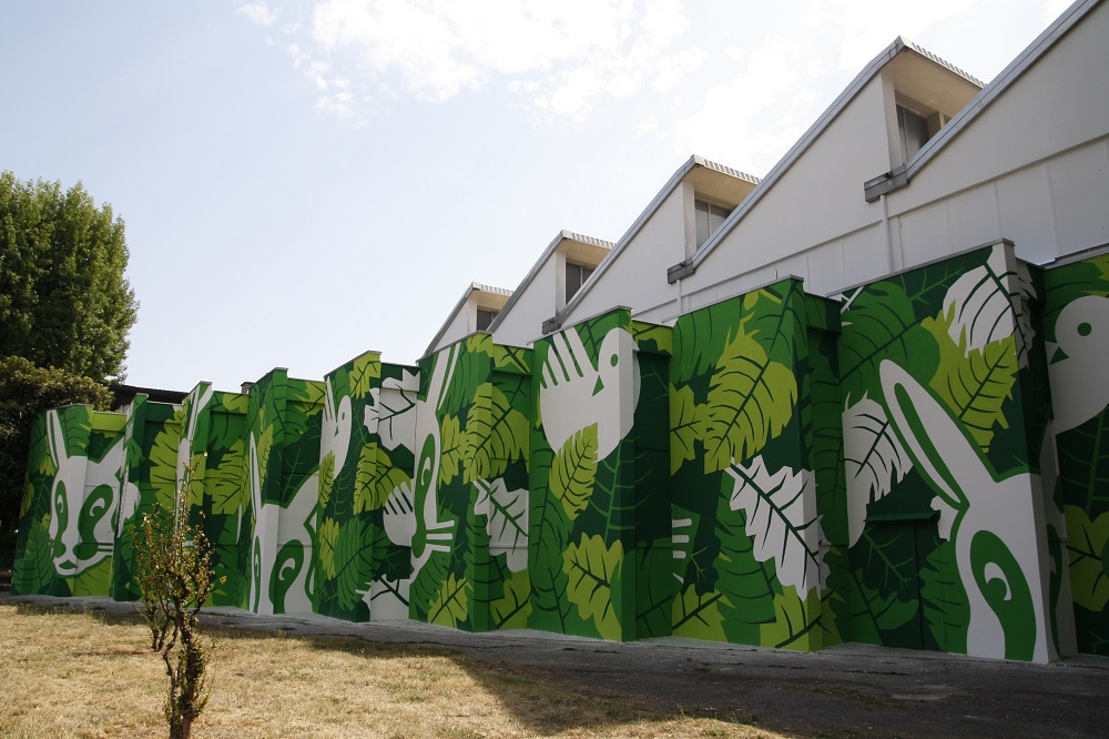Mural pintado con Airlite.