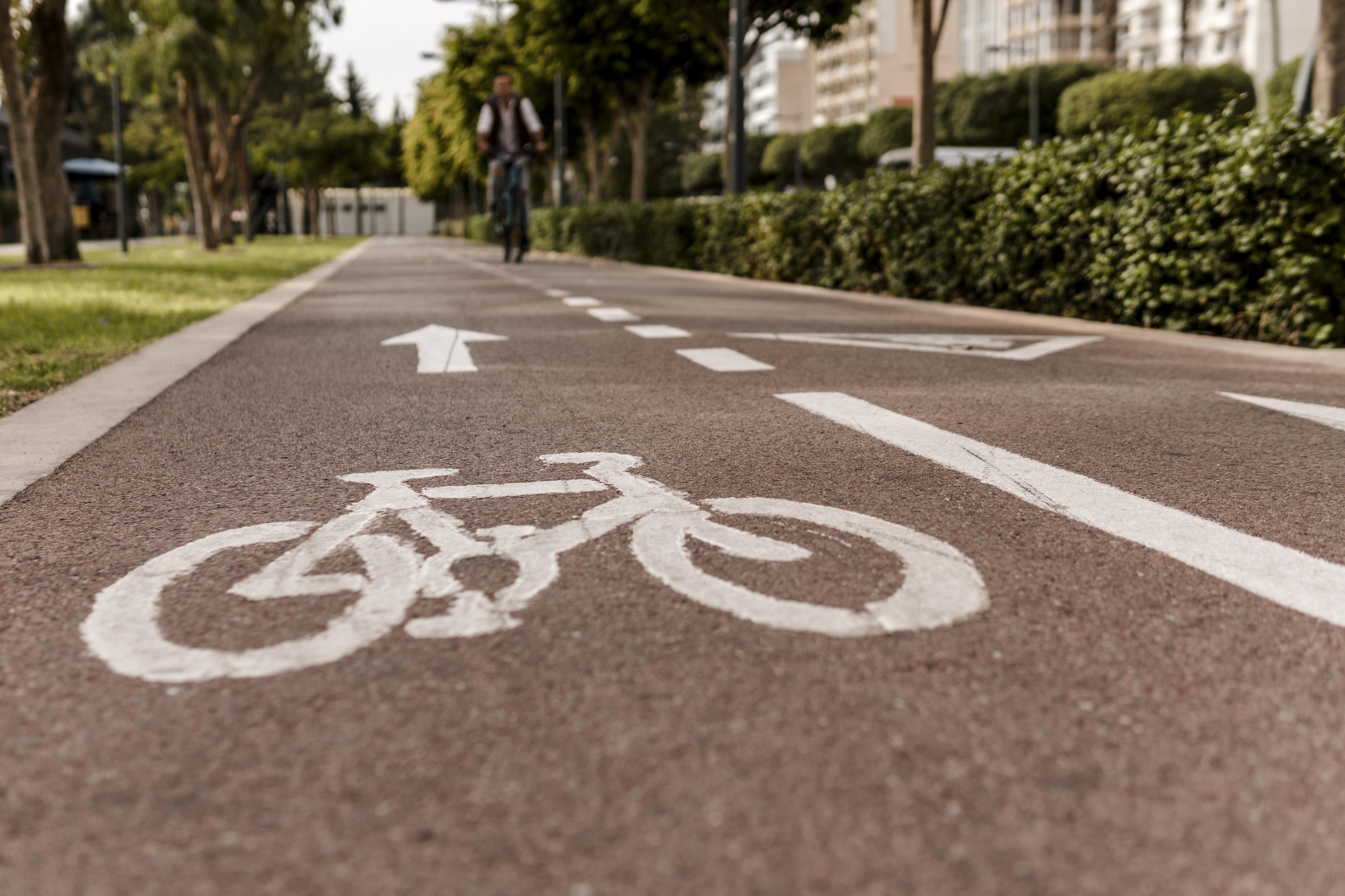 Carril bici en ciudad