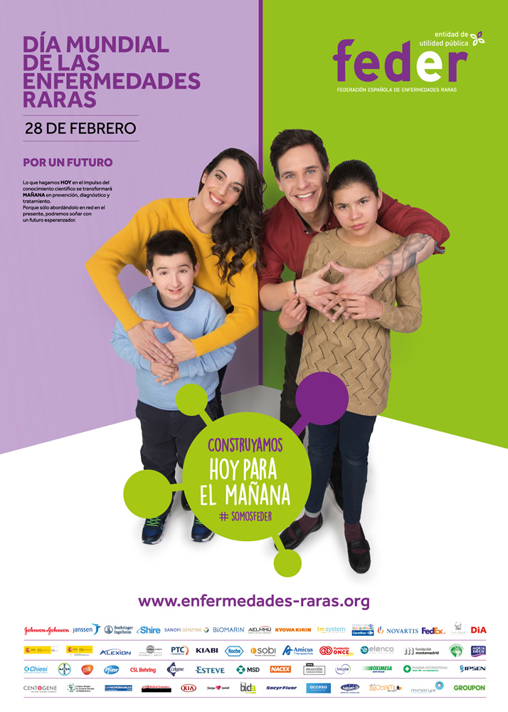 Cartel de FEDER por el Día Mundial de las Enfermedades Raras.