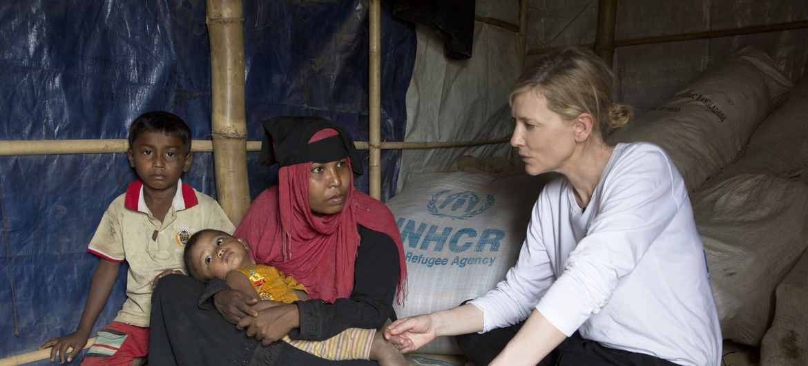Cate Blanchett, actriz y embajadora de buena voluntad de ACNUR.