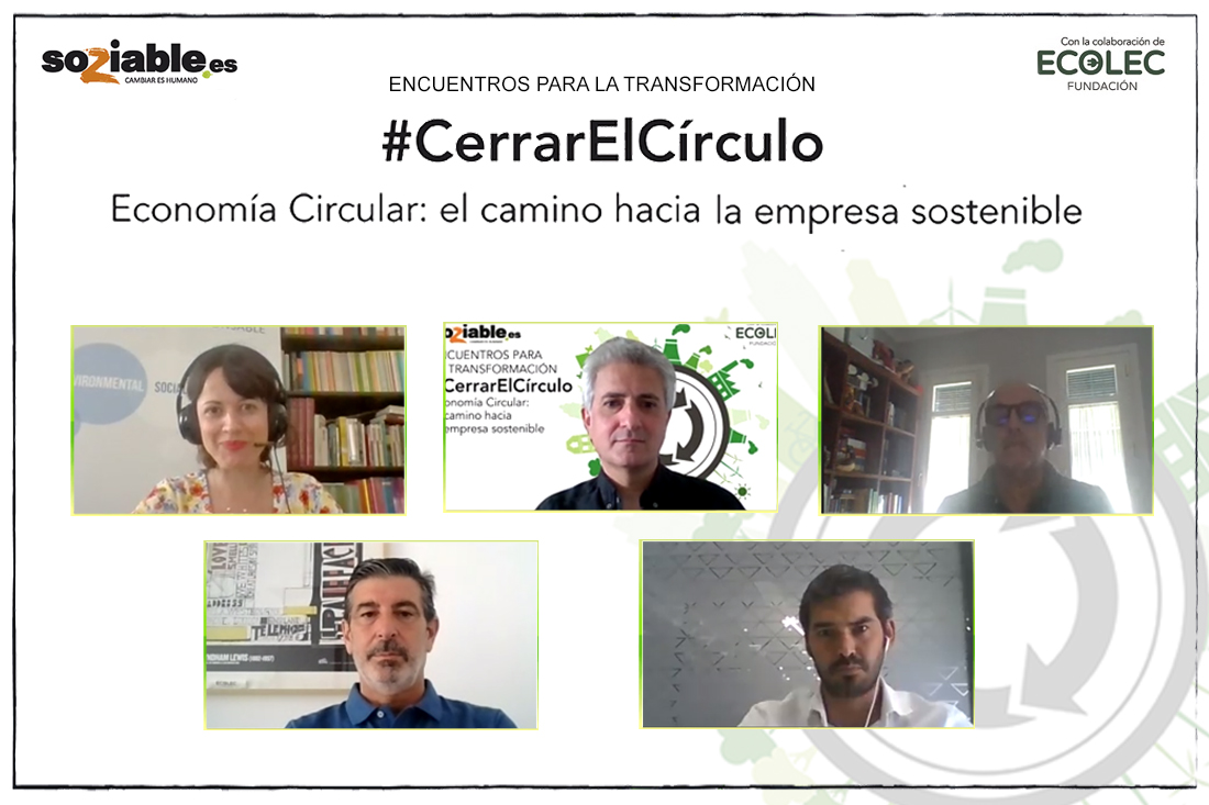Imagen de los participantes en el evento #CerrarElCírculo, Economía Circular
