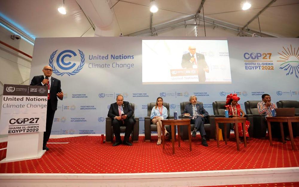 Un instante de uno de los debates celebrados durante el 'Día de la Sociedad Civil' en la COP27.
