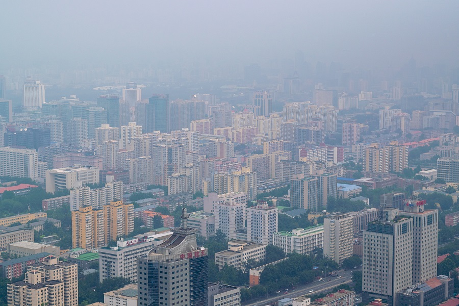 Contaminación en una ciudad china.