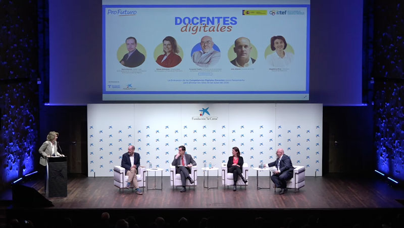 Un instante del coloquio organizado por ProFuturo e INTEF.