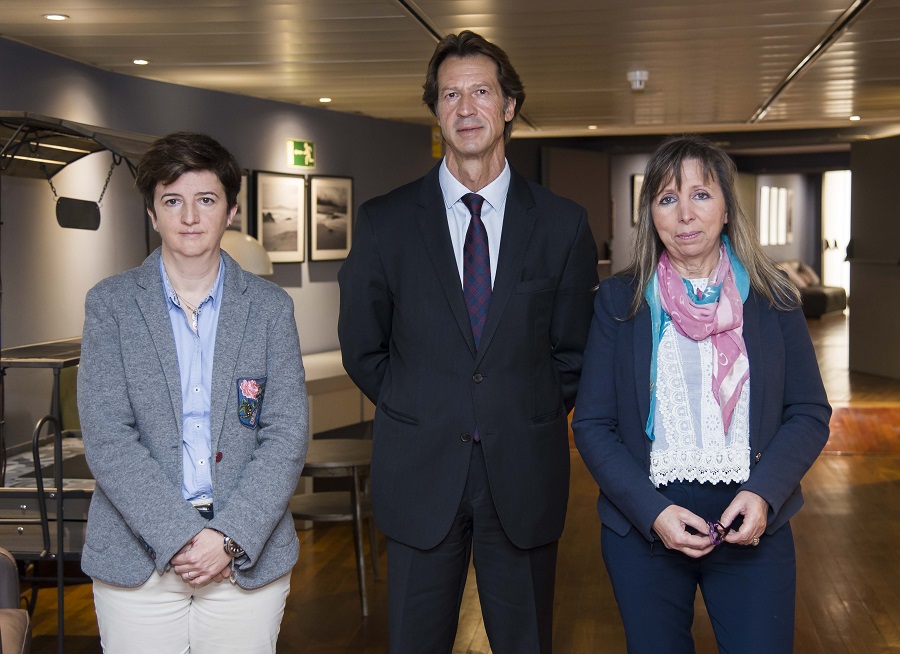 De izda. a dcha.: Mercedes Navío, Ramón Frexes y Maribel Rodríguez