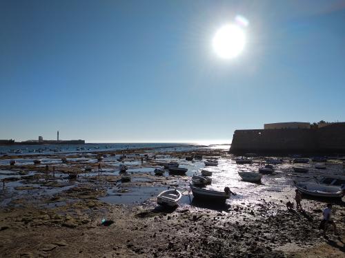 Playa de La Caleta, en Cádiz.
