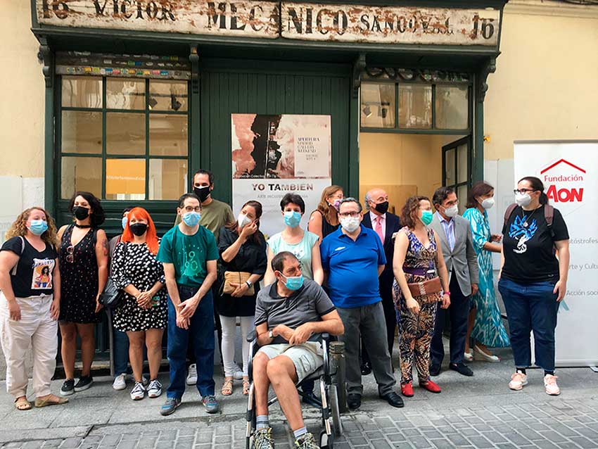 Artistas participantes en la exposición 'Yo También'