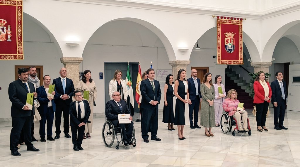 La Reina Doña Letizia en la entrega en Mérida de los Premios del Real Patronato sobre Discapacidad