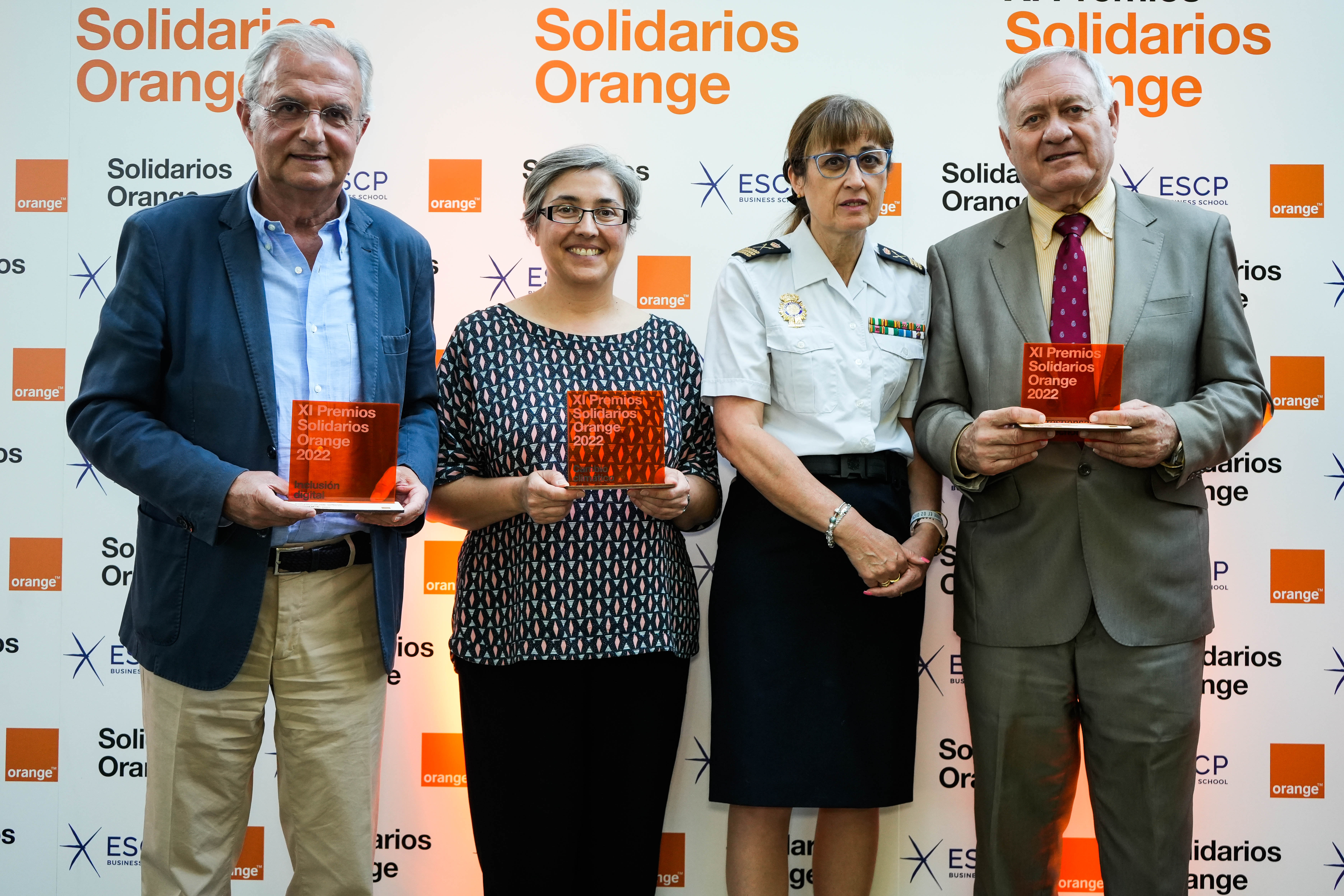 Ganadores de la 11ª edición de los Premios Solidarios de Orange