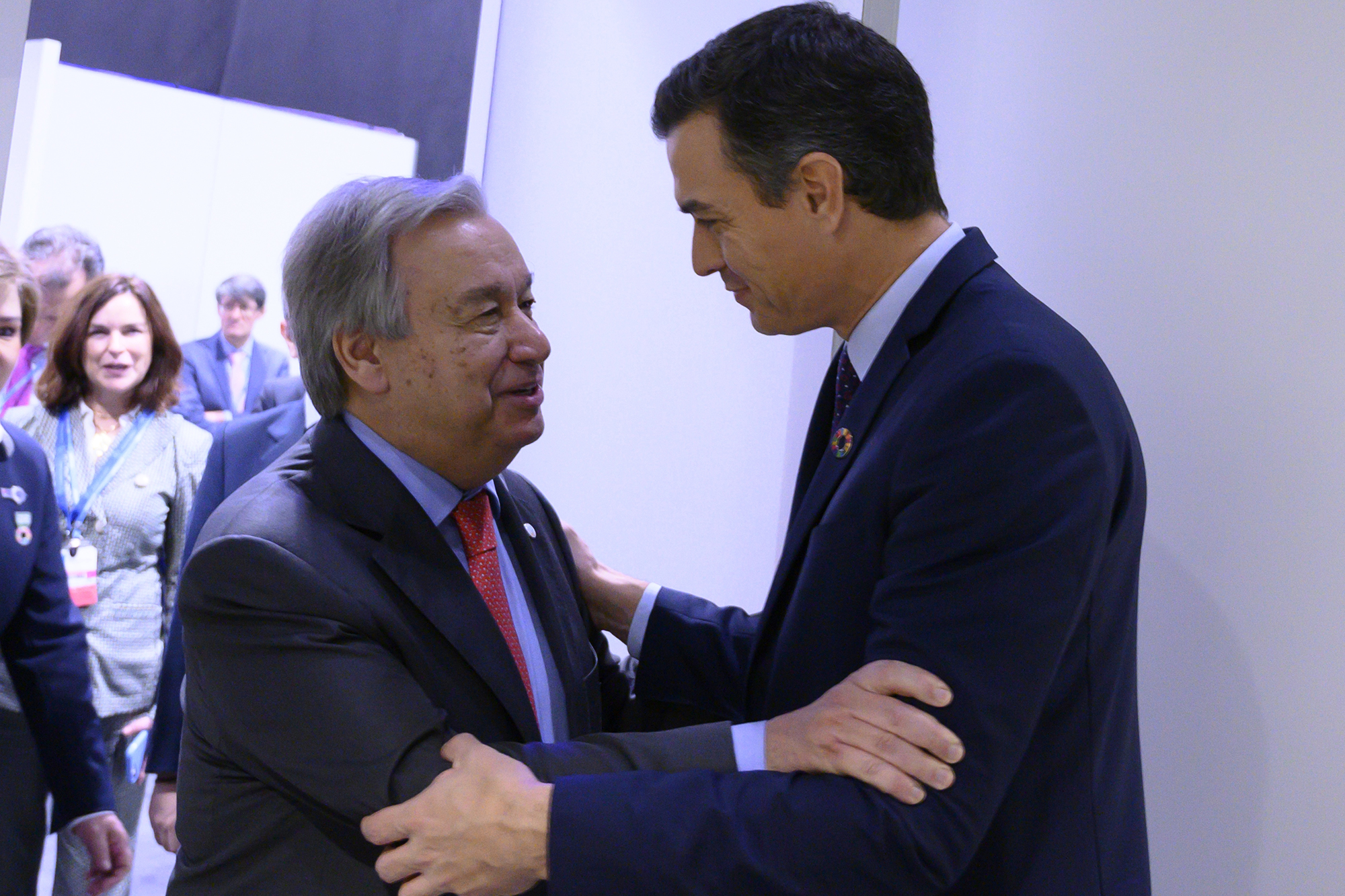 Antonio Guterrez y Pedro Sánchez (Foto: Moncloa/Borja Puig de la Bellacasa)