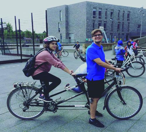 Ana Isabel Ropero en el Colegio del Mundo Unido de Maastricht.