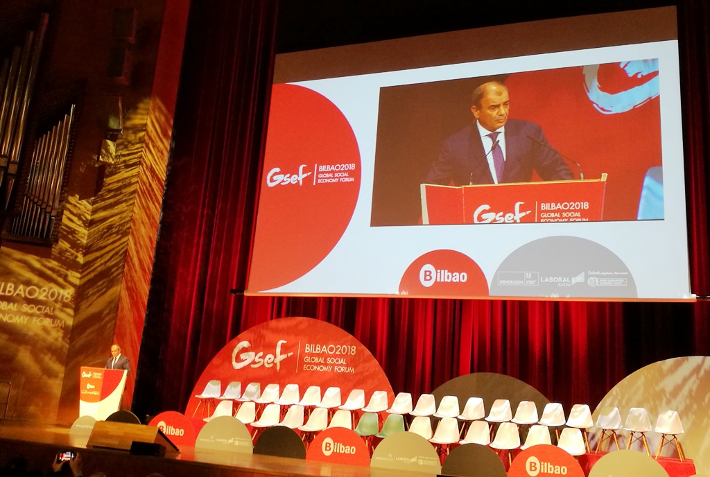 Juan Antonio Pedreño, durante su intervención en el GSEF.