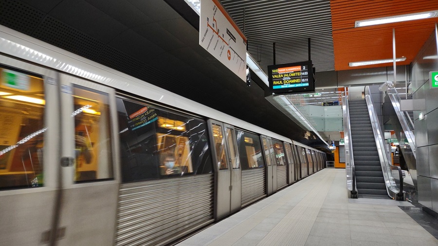Línea 5 del Metro de Bucarest, en Rumanía.