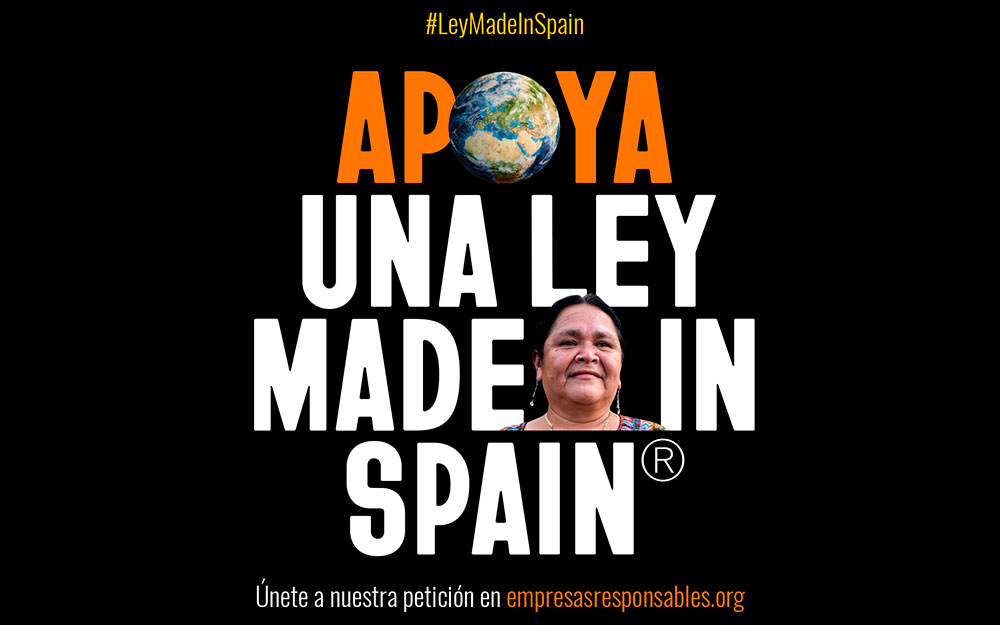 Imagen de la campaña 'Apoya una Ley Made in Spain'.