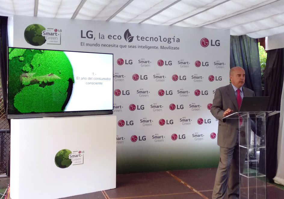 Jaime de Jaraíz, presidente y CEO de LG Iberia, durante la presentación del Reto 'Smart Green'.