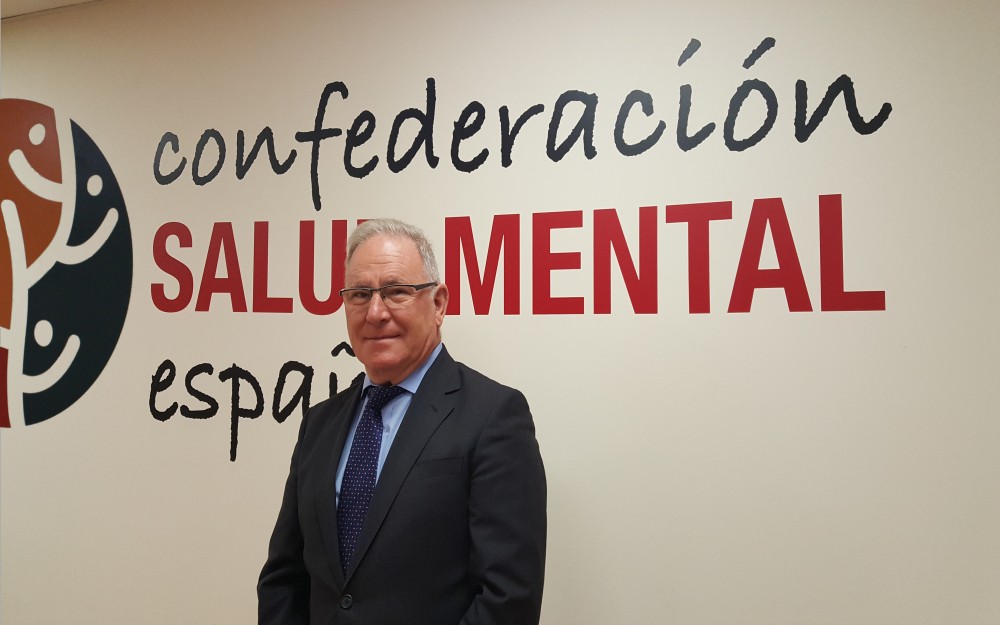 Nel Anxelu González, presidente de la Confederación Española de Salud Mental.