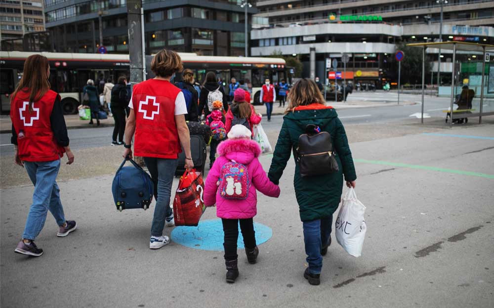 Cruz Roja ha contado con 9.426 voluntarios para atender a las personas procedentes de Ucrania.