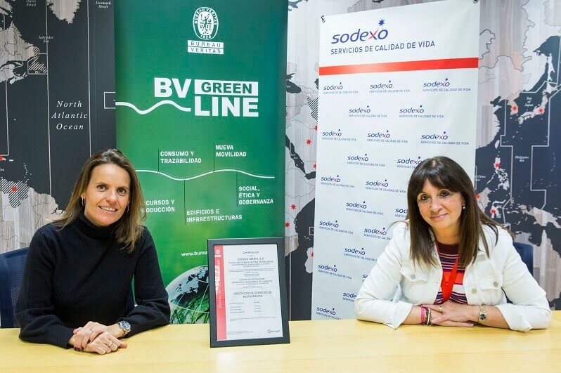 Sodexo Iberia, logra la certificación de Bureau Veritas para minimizar el desperdicio alimentario.