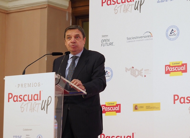 El ministro de Agricultura, Pesca y Alimentación, Luis Planas, durante su intervención