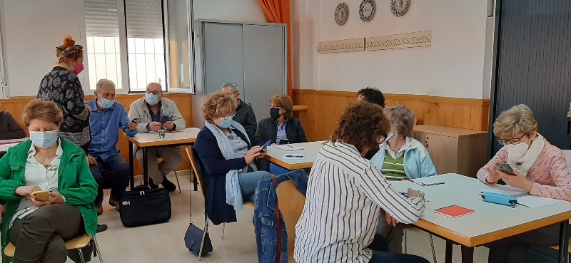 Taller de iniciación a Internet celebrado en Villamayor de Gállego (Zaragoza).