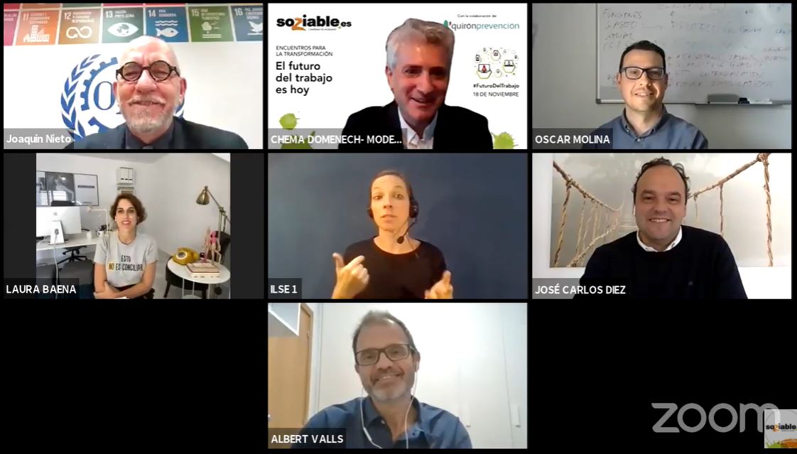 Participantes en el webinar ‘El futuro del trabajo es hoy’.