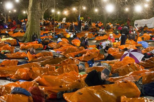 Participantes en la edición 2017 de The World's Big Sleep Out.