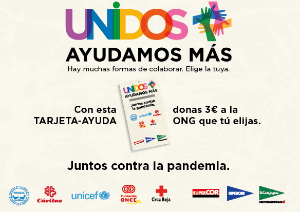 Las tarjetas solidarias tienen un importe de 3 euros.