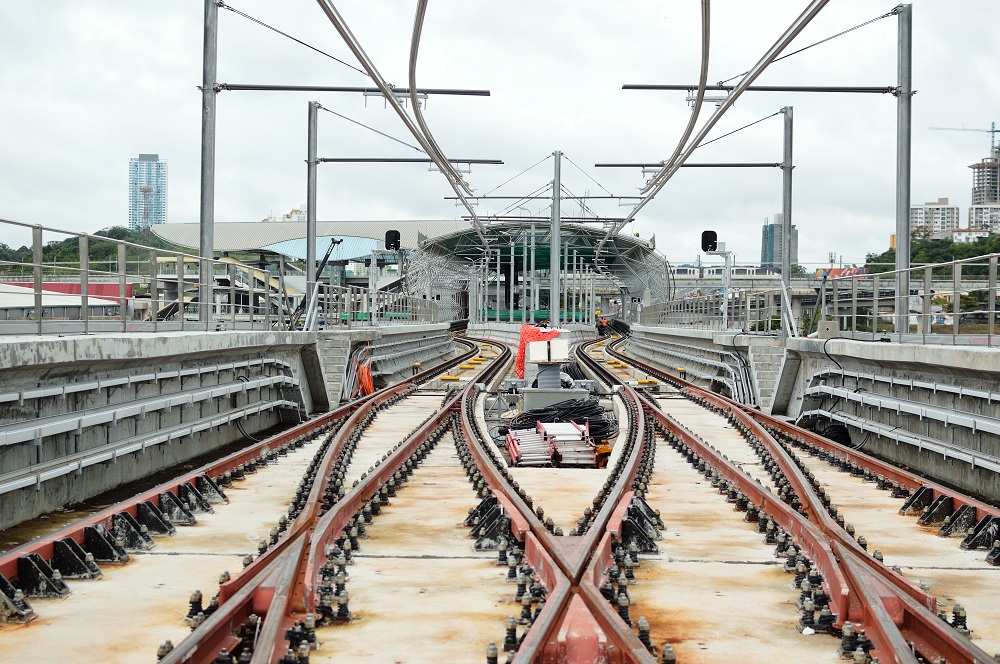 Construcción del Metro de Panamá.