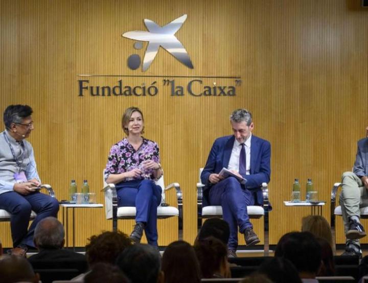 De derecha a izquierda: Shrashtant Patara, Kasia Odrozek, José Moisés Martín Carretero y Gorka Espiau. © David Campos. 