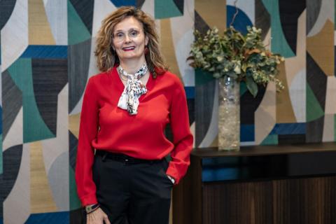 Isabel Roser durante la presentación del 'Sustainability Day', celebrado en el hotel ILUNION Pío XII.