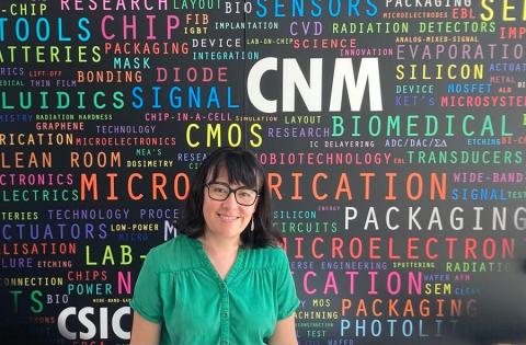 Stella Vallejos, investigadora del IMB-CNM-CSIC.