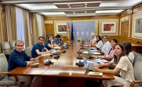 Momento de la reunión del Observatorio de Salud y Cambio Climático (OSCC). @ Ministerio de Sanidad.
