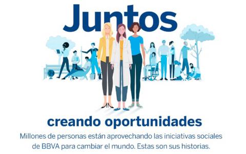 BBVA lanza la plataforma ‘Juntos, creando oportunidades’ para dar voz a los protagonistas de sus programas sociales