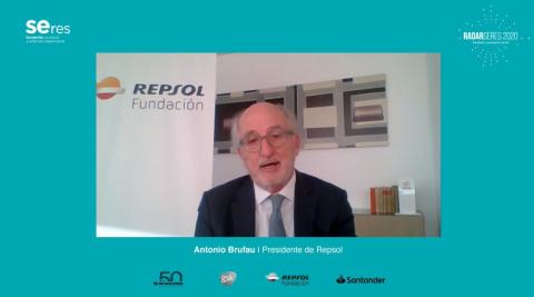 Antonio Brufau, presidente de Repsol, interviene en RADARSERES.