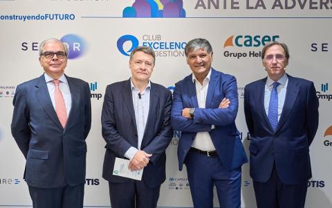 De izda. a dcha: Ignacio Babé, Jordi Sevilla, Toni Nadal y Tomás Pascual Gómez-Cuétara.
