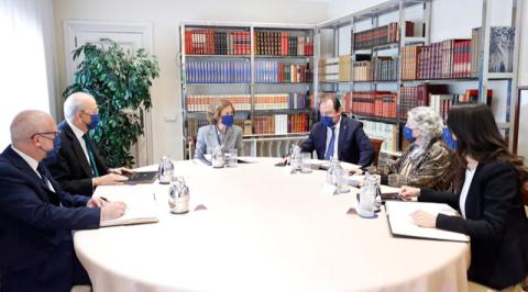 Reunión extraordinaria de la Fundación Reina Sofía.