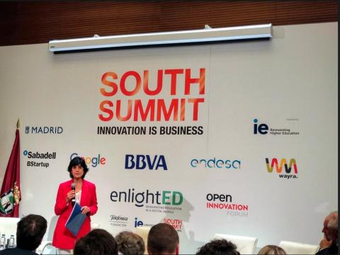 María Benjumea, durante la presentación del Mapa del Emprendimiento 2018.