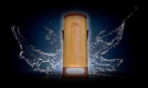 La apariencia del nuevo dispositivo para generar luz con agua salada.