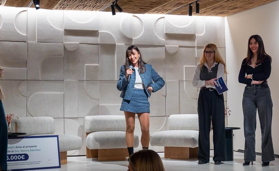 Marina Sánchez, doctora creadora de UBRA, un sujetador inteligente que podría predecir el cáncer de mama. Marina Sánchez, doctora creadora de UBRA, un sujetador inteligente que podría predecir el cáncer de mama.