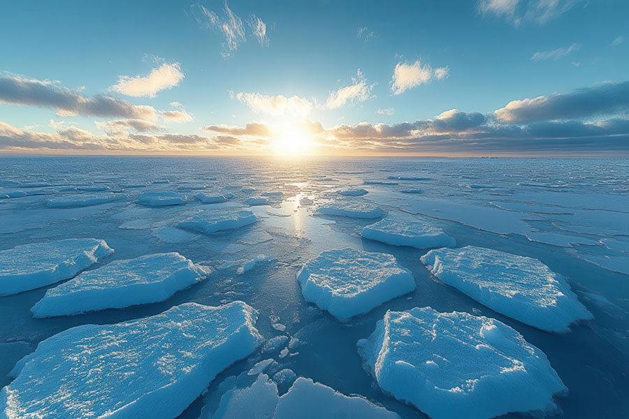 La extensión máxima de hielo en el Ártico este año es, aproximadamente, 80.000 km² más baja que la establecida en marzo de 2017. La extensión máxima de hielo en el Ártico este año es, aproximadamente, 80.000 km² más baja que la establecida en marzo de 2017.