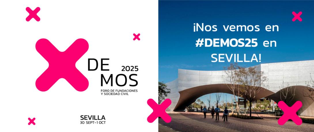 Bajo el lema “Fronteras de la filantropía”, el Foro Demos 2025 reunirá en Sevilla a referentes del sector fundacional para explorar los límites y oportunidades de la acción social en un mundo marcado por la incertidumbre.