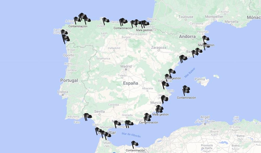 Para la elaboración del informe, Ecologistas en Acción ha inspeccionado más de 8.000 kilómetros del litoral español. Para la elaboración del informe, Ecologistas en Acción ha inspeccionado más de 8.000 kilómetros del litoral español.