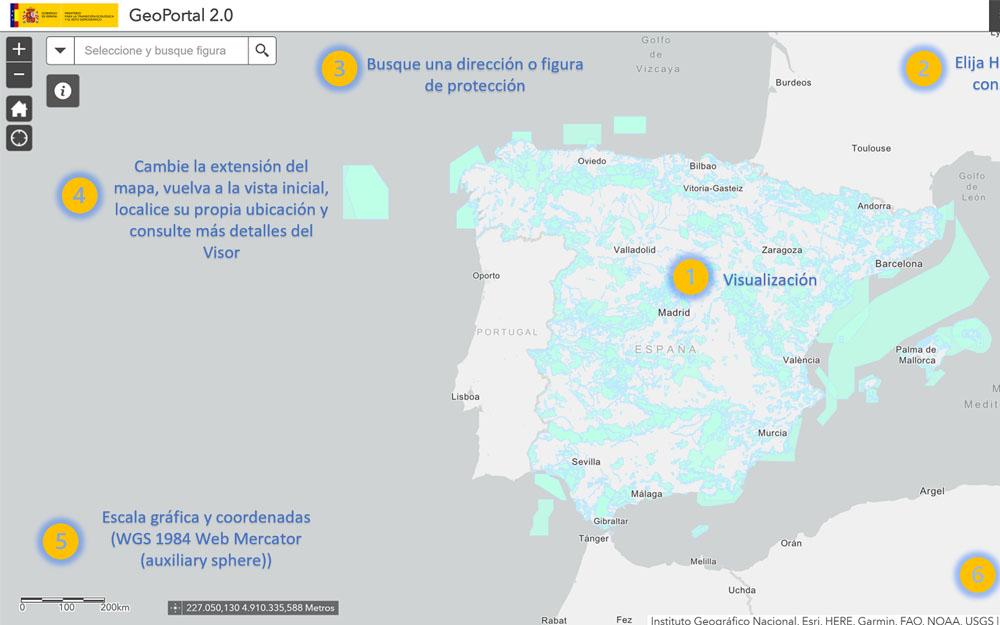 El Geoportal permite consultar de forma visual e interactiva todo el patrimonio natural español.