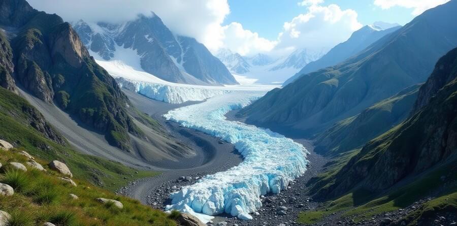 En algunas zonas de Asia, la pérdida de masa glaciar superó los 1,5 metros de espesor equivalente de agua en un solo año. En algunas zonas de Asia, la pérdida de masa glaciar superó los 1,5 metros de espesor equivalente de agua en un solo año.
