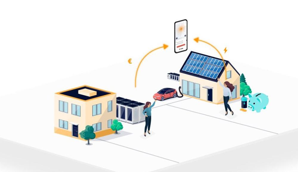 En la app de la plataforma, los productores publican su excedente de energía disponible.